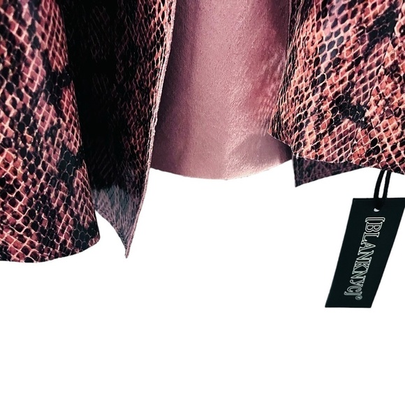 Blank NYC NWT Snakeskin Faux Leather Trench Coat Size XS Jacket NEW! - Picture 6 of 9